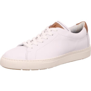 Lloyd Madox Herrensneaker weiß wiskey mit beige Sohle