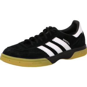 Adidas Handball Spezial Sneaker schwarz mit weißen Streifen und Gumsohle