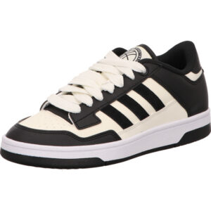 Adidas Papid Court Low Jugend Sneaker weiß schwarz mit heller Sohle