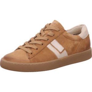 Paul Green Damen Sneaker beige mit weiß und gum sohle