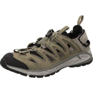 Meindl Brindisi herren halber halboffener Wanderschuh schilf mit shcwarz und heller Sohle
