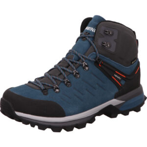 Meindl Milford GTX hoher Herren Wanderschuh balues leder mit schwarz und grau und heller Sohle