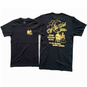 Vans T-shirt schwarz mit goldenem Motiv