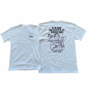 Vans T-shirt weiß mit schwarzem Motiv