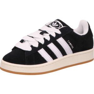 Adidas Campus 00s Sneaker schwarz mit weißen Streifen und heller Sohle