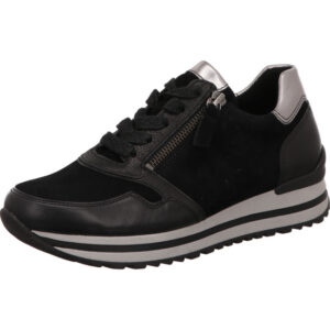 Gabor comfort Damen Halbschuh schwarz kombi