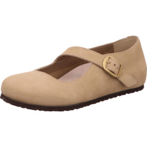 Birkenstock Tracy Ballerina sand mit goldener Öse