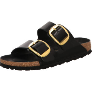 Birkenstock Arizona Big Buckle zwei große Dornchnallen scharz Nappaleder