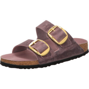Birkenstock Arizona Big Buckle zwei große Dornchnallen lila leder