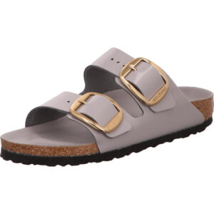 Birkenstock Arizona Big Buckle zwei große Dornchnallen Farbe stone leder