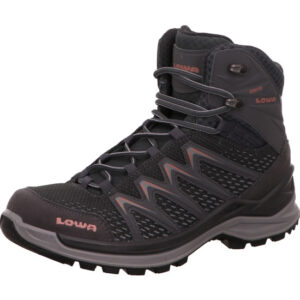 Lowa Innox Pro GTX Mid Damen Wanderschuh hoch grau mit lachs und heller Sogle Goretex