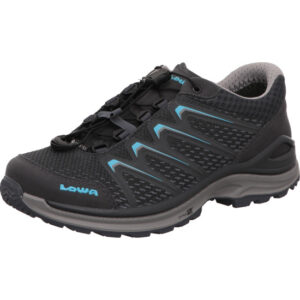 Lowa Meadow GTX Lo SL Damen Wanderhalbschuh in grau mit hellblau und Gore-Tex