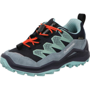 Lowa Kinderwanderschuh Maaddox Pro GTX Halbschuh Farbe hellblau türkis mit dunkler Sohle mit gore-tex