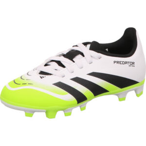 Adidas Predator Club FG MG Jugend Fußballschuh weiß mit gelb und schwarz und Rasensohle