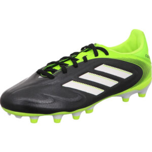 Adidas Copa Pure 3 League Herren Fußballschuh mit Stellen für Rasen schwarz mit gelb und weißer Sohle