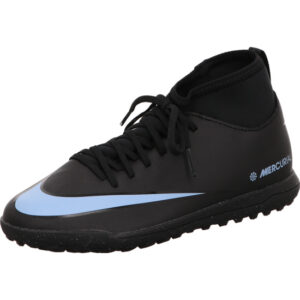 Nike Fuballschuh Jugend Mecurial Superfly 10 schwarz mit Socke und Rasensohle