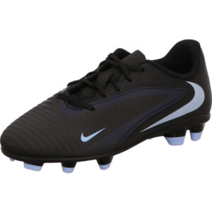 Nike jugend Fußballschuh Jr phantom 6 low schwarz mit blau und Rasensohle