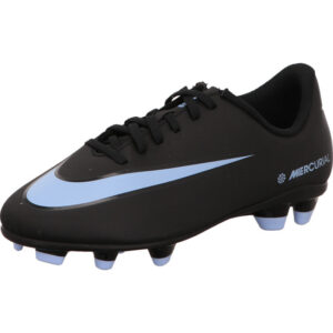 Nike Mercurial Vapor 16 Club Jugend Fuballschuh schwarz mit blau Stollen für Rasenplatz