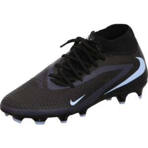 Nike Herren Fußballschuh Phantom 6 High Acad komplett schwarz mit Rasensohle