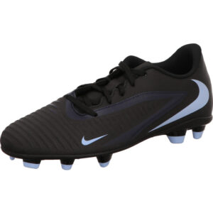 Nike Fußballschuh Phantom 6 Low Club Fg MG schwarz mit Socke und Rasensohle