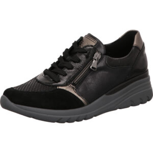 Lugina Sneaker schwarz/grau kombi mit grauer Sohle