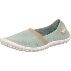 Leguano Halbschuh flair mint mit beige slipper mit dünner Leguano Sohle