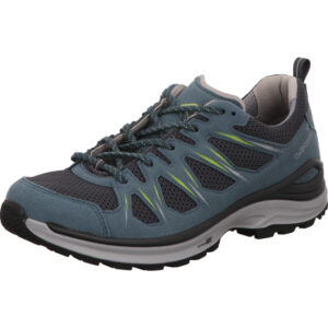 Lowa Innox Evo II Herren Wanderhalbschuh mit leder und Mesh Farbe petrol mit grauer Sohle mit gore-tex