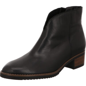 Gabor Stiefelette schwarz mit braunem Absatz