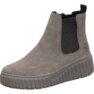 Rieker Damenstiefelette grau mit grauer Sohle