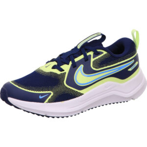 nike cosmic runner Kinder Turnschuh blau mit gelb und heller Sohle