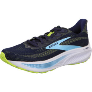 Brooks Herren Laufschuh Ghost 17 dunkelblau/hellblau/gelb