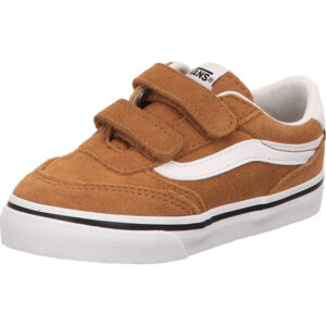vans kinderschuhe brooklyn ls chipmunk farbe suede klettverschluss
