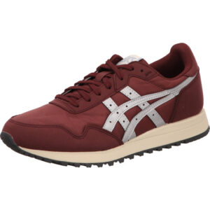 Asics Tiger Runner 2 Herren Sneaker bordeaux mit silber und heller Sohle