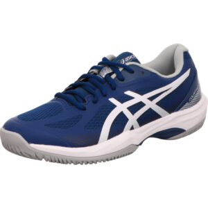 Asics Court Hunter Herren Hallenschuh blau mit weiß und heller Sohle