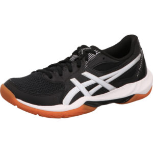 Asics Damen Hallenschuh GEL-ROCKET 12 schwarz/weiß mit Gum Sohle