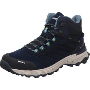Meindl Wanderschuhe Dallas Lady Mid GTX marine/lemon mit heller gesprengelter Sohle