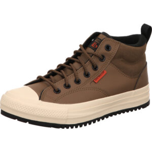 converse ctas malden street Boot Mid sneaker herren braun leder und heller Sohle