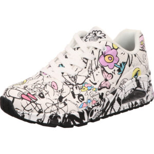 Skechers Sneaker weiß mit weißer Sohle
