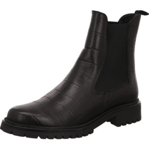 Tamaris Stiefelette Damen schwarz mit schwarzer Sohle