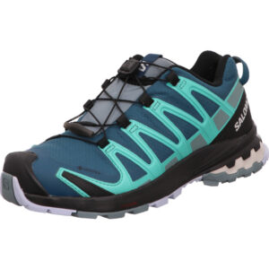 salomon xa pro 3d v8 gtx damen blau türkis mit Zipp-Verschluß
