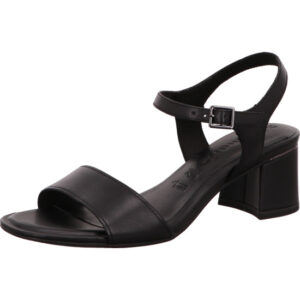 Tamaris Damen Sandalette schwarz mit schwarzer Sohle
