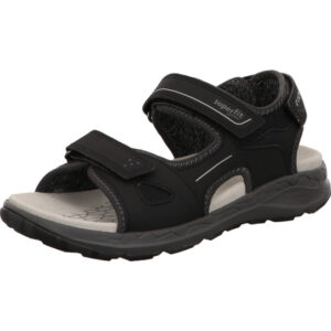 Superfit Kinder Sandalen schwarz kombi mit grauer Sohle und Klett