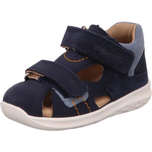 Superfit Kinder Lauflernsandalen dunkleblau kombi mit weißer Sohle