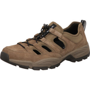 Pius Gabor Herren Halbschuh braun mit Zipper und grauer Sohle