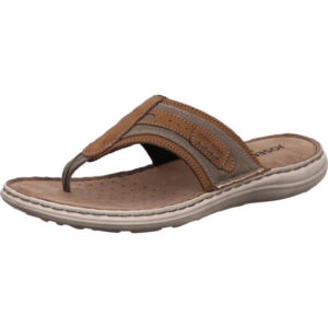 Josef Seibel Herren Sandale braun kombi mit braunem Fußbett und heller Sohle