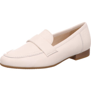 Ara Damen Pumps weiß mit brauner Sohle