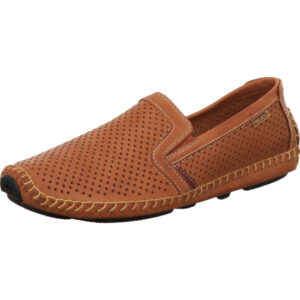 Pikolinos Herren Slipper mit Löchern braun mit schwarzer Sohle