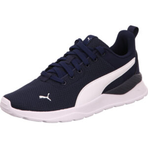 Puma Sneaker Anzarun Lite schwarz schwarz mit weißem Puma Streifen und weißer Sohle