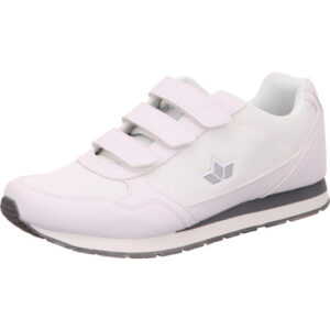 Lico Trainingschuhe weiß mit Klett und weißer Sohle