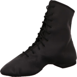 Bleyer Ballet Gymnastikschuhe Schnürer schwarz hoch mit geteilter Sohle